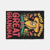 Nacho Average Great Oma Mexican Matching Cinco Fleecedecke (Vorderseite (Horizontal))