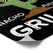 Nacho Average Griller Cactus Grillen Grill Spaß Poster (Ecke)