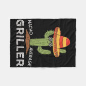 Nacho Average Griller Cactus Grillen Spaß Grill Co Fleecedecke (Vorderseite (Horizontal))