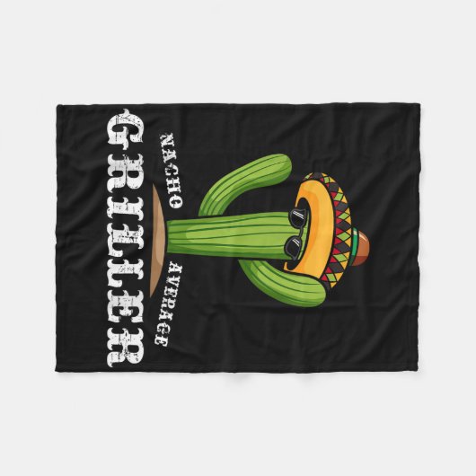 Nacho Average Griller - Grillen Fleecedecke (Vorderseite (Horizontal))