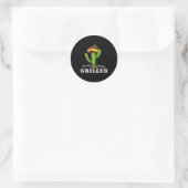 Nacho Average Griller - Grillen Runder Aufkleber (Tasche)