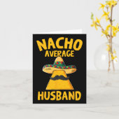 Nacho Average Husband Funny Groom Wedding Cinco De Karte (Gelbe Blume)