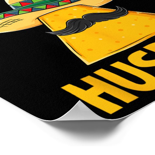 Nacho Average Husband Funny Groom Wedding Cinco De Poster (Ecke)