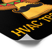 Nacho Average Hvac Technician Cinco De Mayo Fiesta Poster (Ecke)
