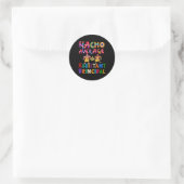 Nacho Average Istant Cinco De Mayo Runder Aufkleber (Tasche)