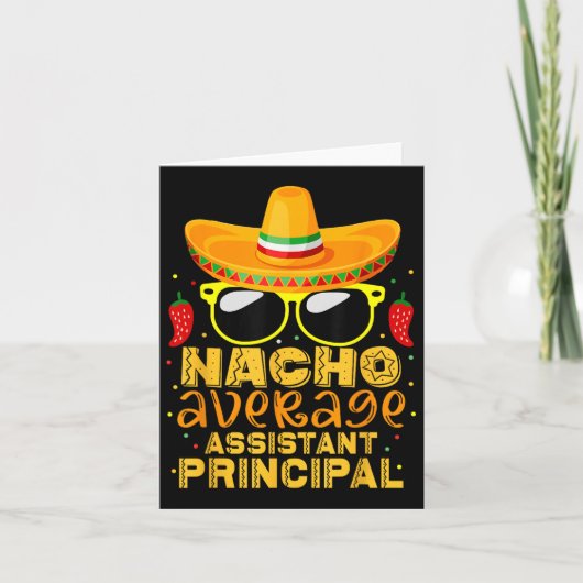 Nacho Average Istant Cinco De Mayo Teach Karte (Vorderseite)