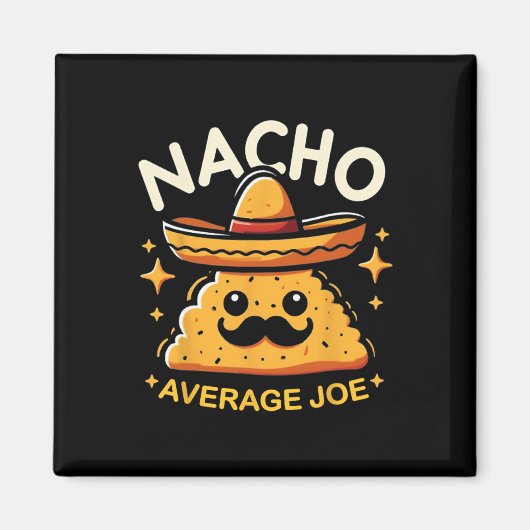 Nacho Average Joe Personalisierter Name Lustiger M Magnet (Vorne)