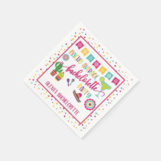 Nacho Average Junggeselinnen-Abschied Napkin - Wh Serviette (Ecke)