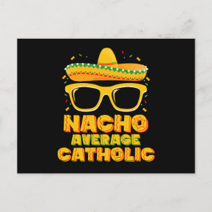 Nacho Average Katholische Kirche Cinco De Mayo Postkarte
