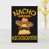 Nacho Average Kickboxer Cinco De Mayo Mexican Kick Karte (Gelbe Blume)