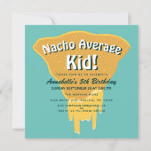 Nacho Average Kid Geburtstag Einladung (Vorderseite)