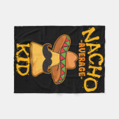 Nacho Average Kid Kind Junge Kleinkind Cinco De Fleecedecke (Vorderseite (Horizontal))