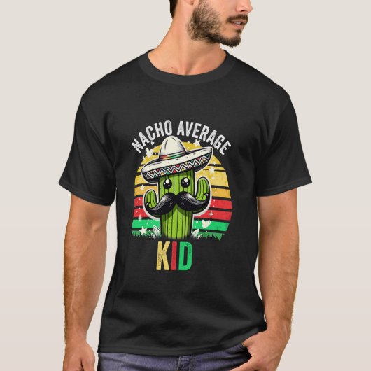 Nacho Average KID Mexican Cinco De Mayo T-Shirt (Vorderseite)