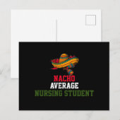 Nacho Average Krankenpflege Student Postkarte (Vorne/Hinten)