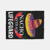 Nacho Average Lifeguard Cinco De Mayo Sombrero Fun Fleecedecke (Vorderseite (Horizontal))