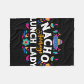 Nacho Average Lunch Lady Cinco De Mayo Matching Fa Fleecedecke (Vorderseite (Horizontal))