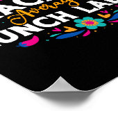 Nacho Average Lunch Lady Cinco De Mayo Matching Fa Poster (Ecke)