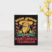 Nacho Average Maintenance Techniker Cinco De Mayo Karte (Gelbe Blume)
