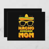 Nacho Average Mama Cinco De Mayo Matching Family Postkarte (Vorne/Hinten)