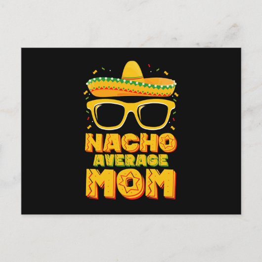 Nacho Average Mama Cinco De Mayo Matching Family Postkarte (Vorderseite)