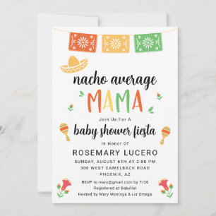 Nacho Average Mama Fiesta Kinderdusche Einladung