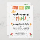 Nacho Average Mama Fiesta Kinderdusche Einladung (Vorne/Hinten)