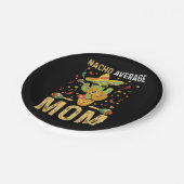 Nacho Average Mama Spaß Mama Mexican Funny Joke Pappteller (Schrägansicht)