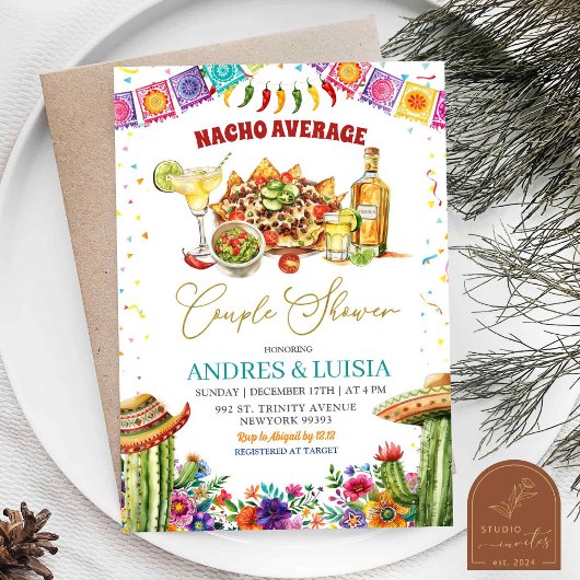 Nacho Average Margaritas Blumendusche Einladung