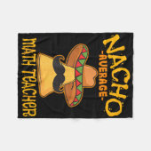 Nacho Average Mathematik Lehrer Mathematik Cinco D Fleecedecke (Vorderseite (Horizontal))