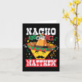 Nacho Average Matthew Funny Cinco De Mayo Matthew Karte (Gelbe Blume)