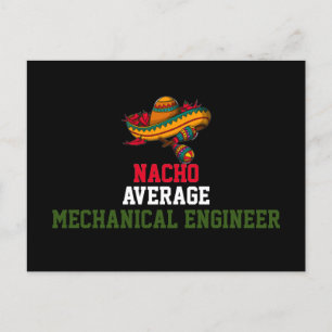 Nacho Average Mechaniker Postkarte