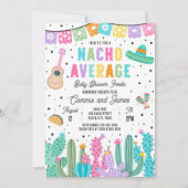 Nacho Average Mexican Fiesta Baby Shower Einladung (Vorderseite)