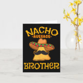 Nacho Average Mexican Sibling Cinco de May Karte (Gelbe Blume)