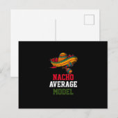 Nacho Average Model Postkarte (Vorne/Hinten)