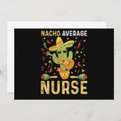 Nacho Average Nurse Cinco De Mayo Mexican Nursing Dankeskarte (Vorne/Hinten)