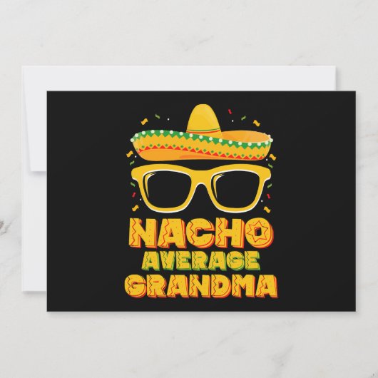 Nacho Average Oma Cinco De Mayo Family Einladung (Vorderseite)