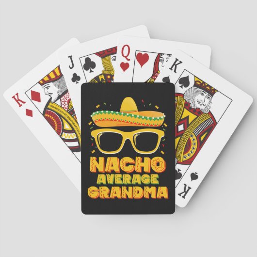 Nacho Average Oma Cinco De Mayo Family Spielkarten (Rückseite)