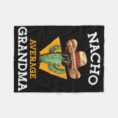 Nacho Average Oma Funny Mexican Nana Nonna Cin Fleecedecke (Vorderseite (Horizontal))