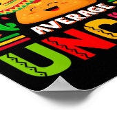 Nacho Average Oncle Family Men Vathers Day Poster (Ecke)