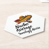 Nacho Average Oncology Nurse - Funny Cinco De Mayo Untersetzer (angewinkelt)
