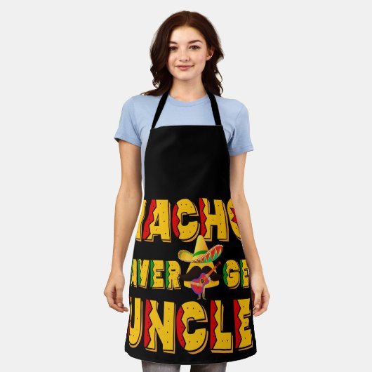 Nacho Average Onkel - Funny Oncle Geschenk Schürze (Getragen)