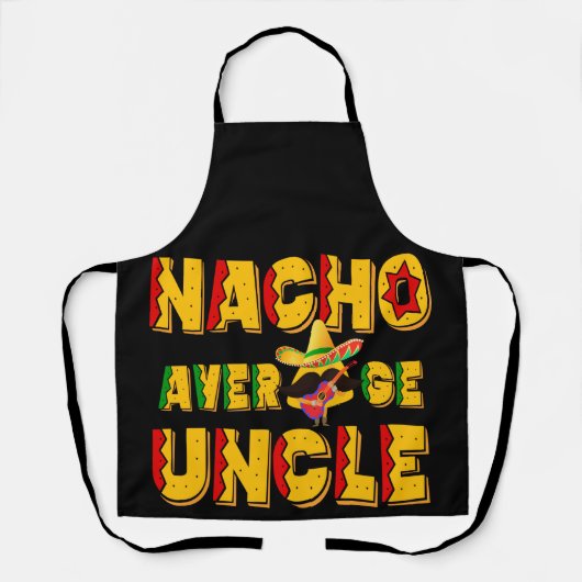 Nacho Average Onkel - Funny Oncle Geschenk Schürze (Vorderseite)
