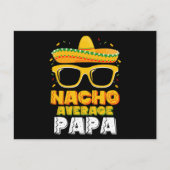 Nacho Average Papa Vater Family Cinco De Mayo Postkarte (Vorderseite)