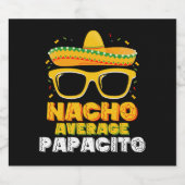 Nacho Average Papacito Vater Cinco De Mayo Bierflaschenetikett (Einzelnes Label)