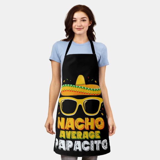 Nacho Average Papacito Vater Cinco De Mayo Schürze (Getragen)