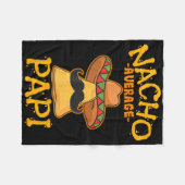 Nacho Average Papi Pater Vater Daddy Papa Cinco De Fleecedecke (Vorderseite (Horizontal))