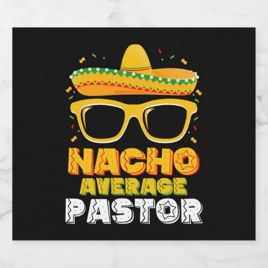 Nacho Average Pastor Cinco de Mayo Bierflaschenetikett (Einzelnes Label)