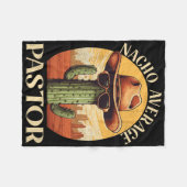 Nacho Average Pastor Cinco De Mayo Mexican Fathers Fleecedecke (Vorderseite (Horizontal))