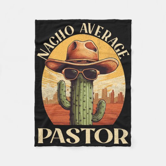 Nacho Average Pastor Cinco De Mayo Mexican Fathers Fleecedecke (Vorderseite)