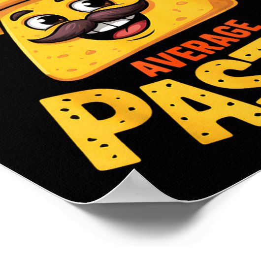 Nacho Average Pastor Funny Christian  Poster (Ecke)